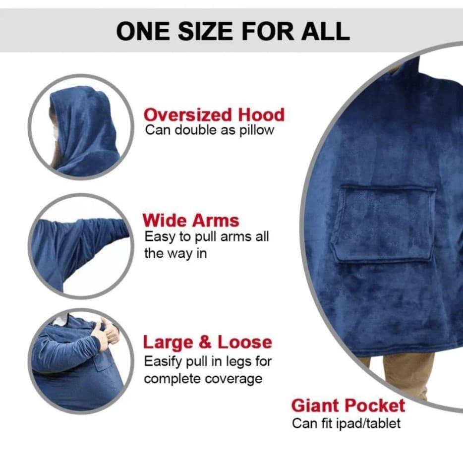 Ultra Soft & Cuddly Wearable Blankets Apparel Color : Baby Pink|Black|Blue|Pink|Red|Grey Ultra Soft & Cuddly Wearable Blankets Apparel Color : Baby Pink|Black|Blue|Pink|Red|Grey