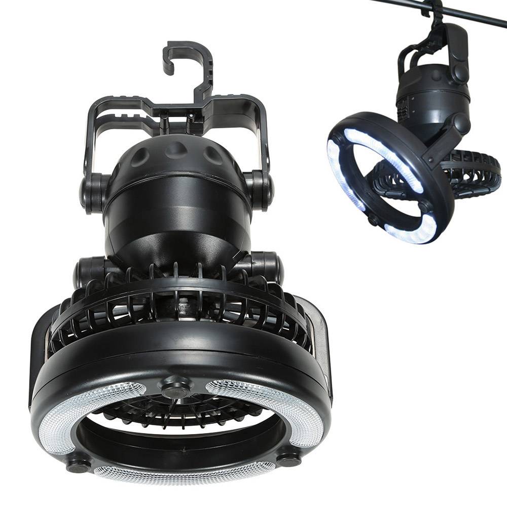 Multifunctional LED Lantern With Fan Travel & Outdoor Color : Black Multifunctional LED Lantern With Fan Travel & Outdoor Color : Black