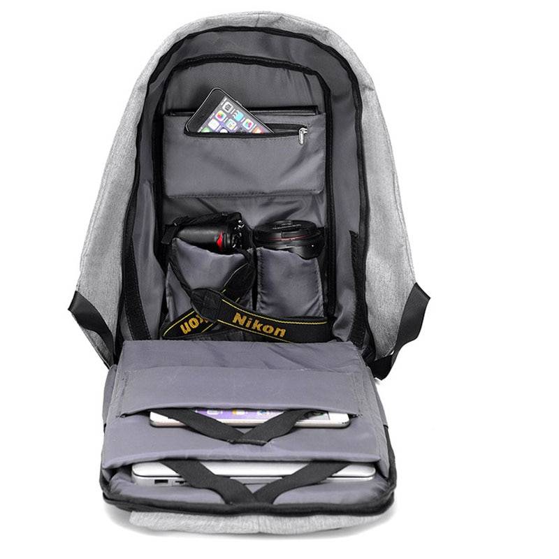 Anti-Theft Travel Backpack Backpacks & Bags Color : Gray|Black|Purple Anti-Theft Travel Backpack Backpacks & Bags Color : Gray|Black|Purple