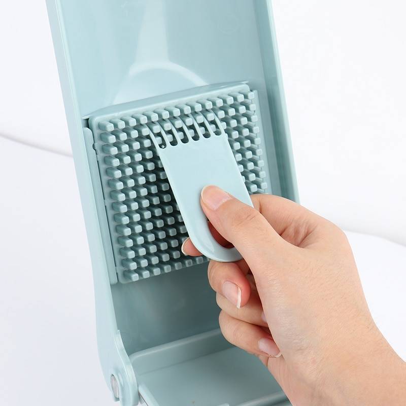 Vegetable Chopper With 8 Replaceable Cutters Home Goods Color : Gray/Blue Vegetable Chopper With 8 Replaceable Cutters Home Goods Color : Gray/Blue