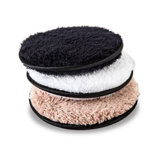 Microfiber Makeup Remover Pad Accessories Color : White|Beige|Black Microfiber Makeup Remover Pad Accessories Color : White|Beige|Black