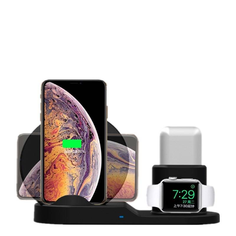 3-in-1 Wireless Charging Dock Station Phone Accessories Color : White|Black 3-in-1 Wireless Charging Dock Station Phone Accessories Color : White|Black