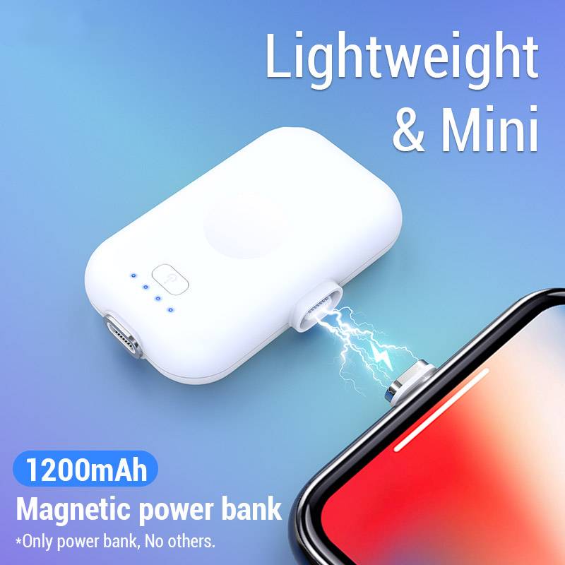 Fast Charging Mini Magnetic Power Bank for Mobile Phones Phone Accessories Color : White Fast Charging Mini Magnetic Power Bank for Mobile Phones Phone Accessories Color : White