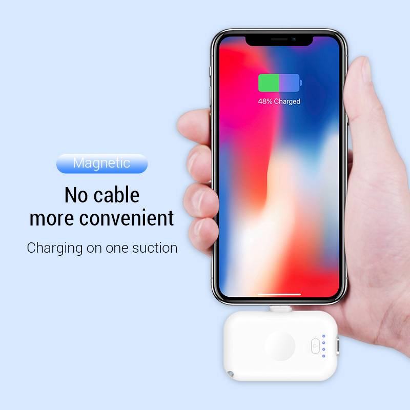Fast Charging Mini Magnetic Power Bank for Mobile Phones Phone Accessories Color : White Fast Charging Mini Magnetic Power Bank for Mobile Phones Phone Accessories Color : White