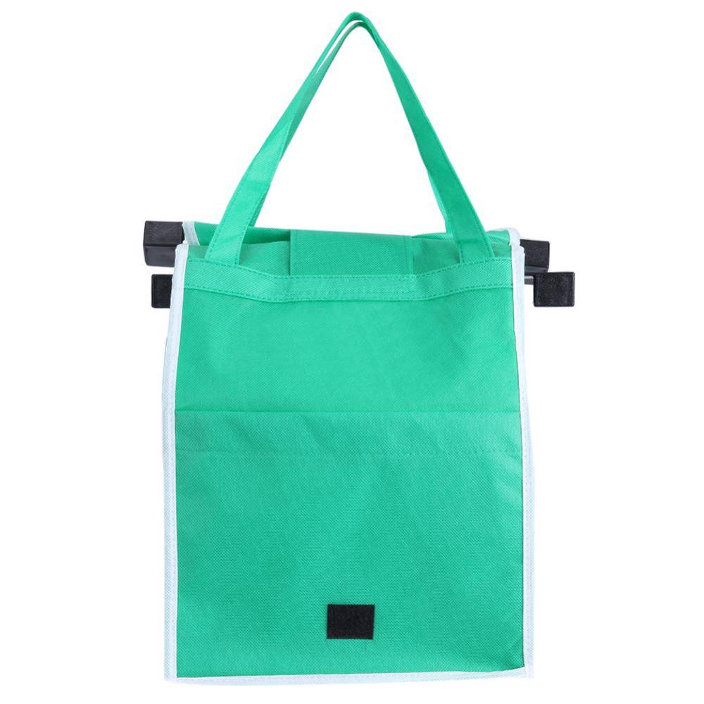 Clip-To-Cart Foldable Shopping Handbags Backpacks & Bags Color : Green Clip-To-Cart Foldable Shopping Handbags Backpacks & Bags Color : Green