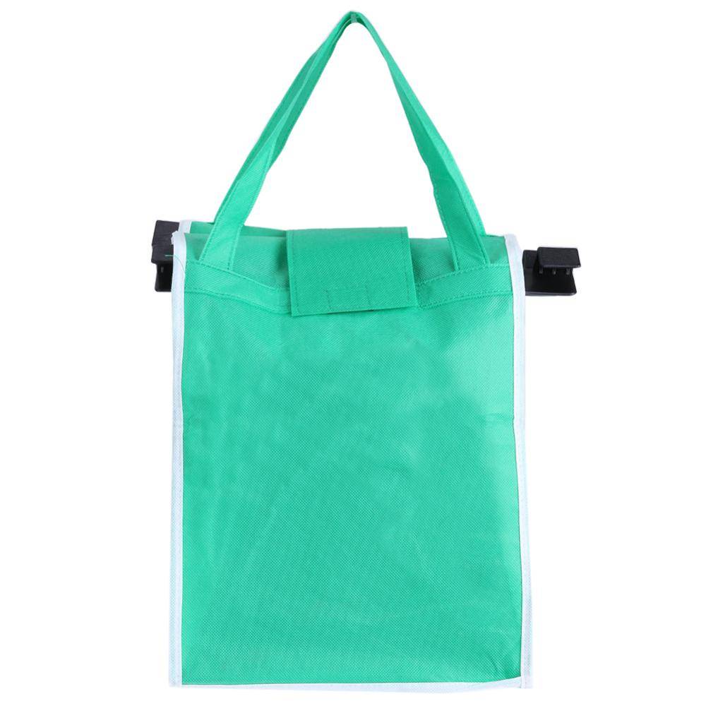 Clip-To-Cart Foldable Shopping Handbags Backpacks & Bags Color : Green Clip-To-Cart Foldable Shopping Handbags Backpacks & Bags Color : Green