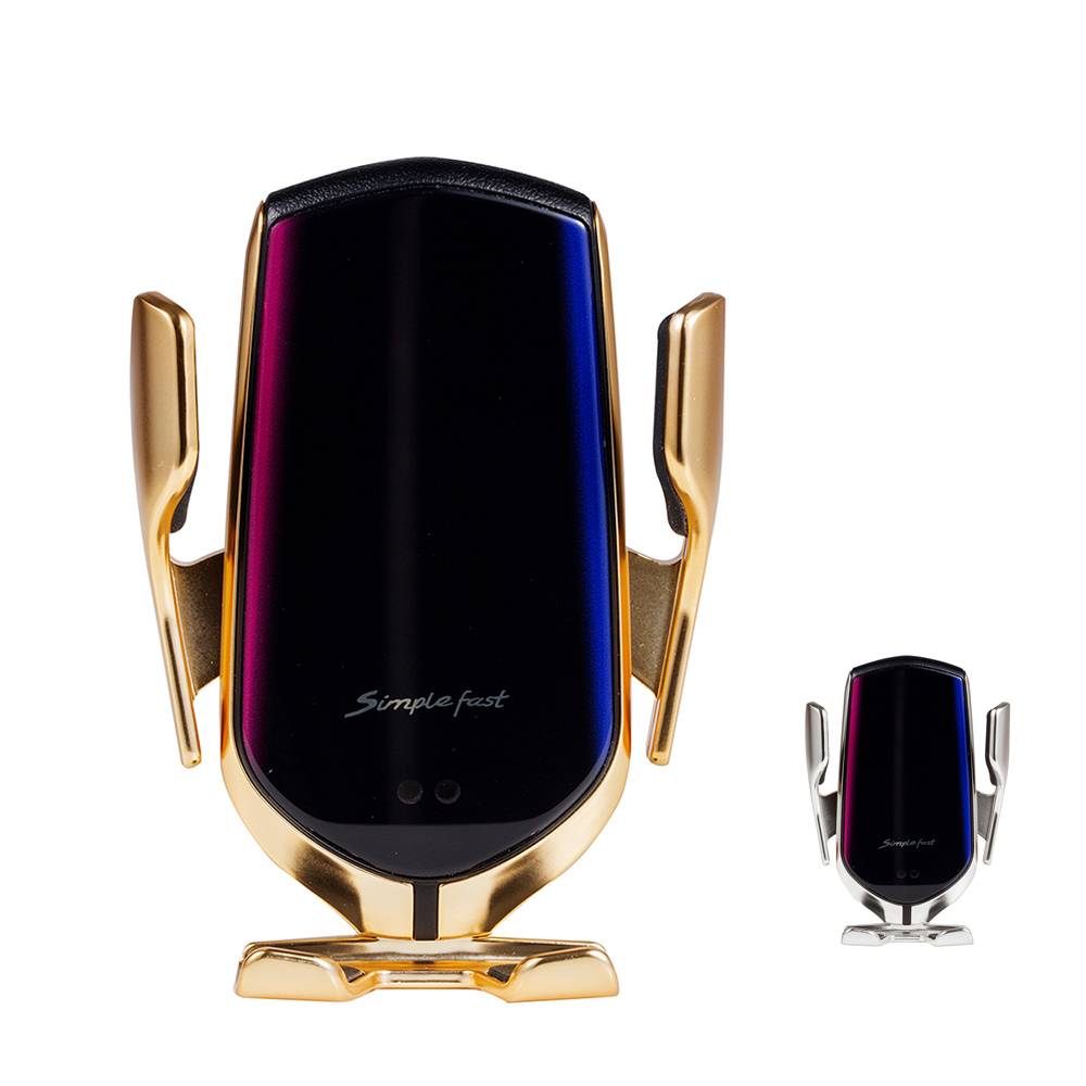 Smart Induction Car Phone Holder With Wireless Charger Phone Accessories Color : Gold |Silver Smart Induction Car Phone Holder With Wireless Charger Phone Accessories Color : Gold |Silver