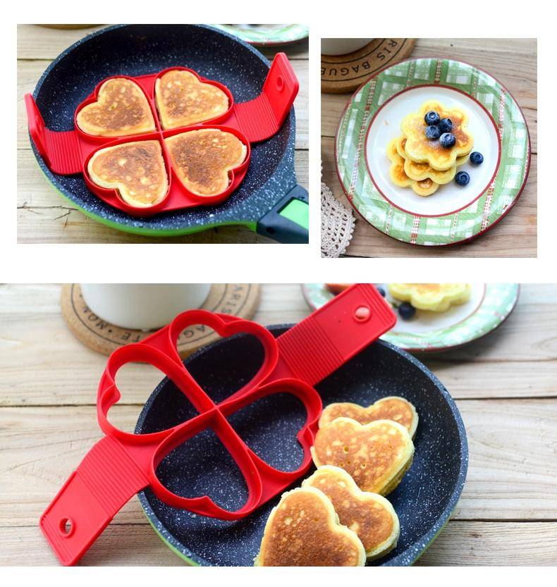 Non-Stick Flip Cooker Home Goods Color : Red Non-Stick Flip Cooker Home Goods Color : Red