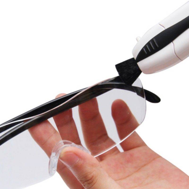 Practical Glasses Cleaner Accessories Color : White|Black|Blue|Purple|Gold Practical Glasses Cleaner Accessories Color : White|Black|Blue|Purple|Gold