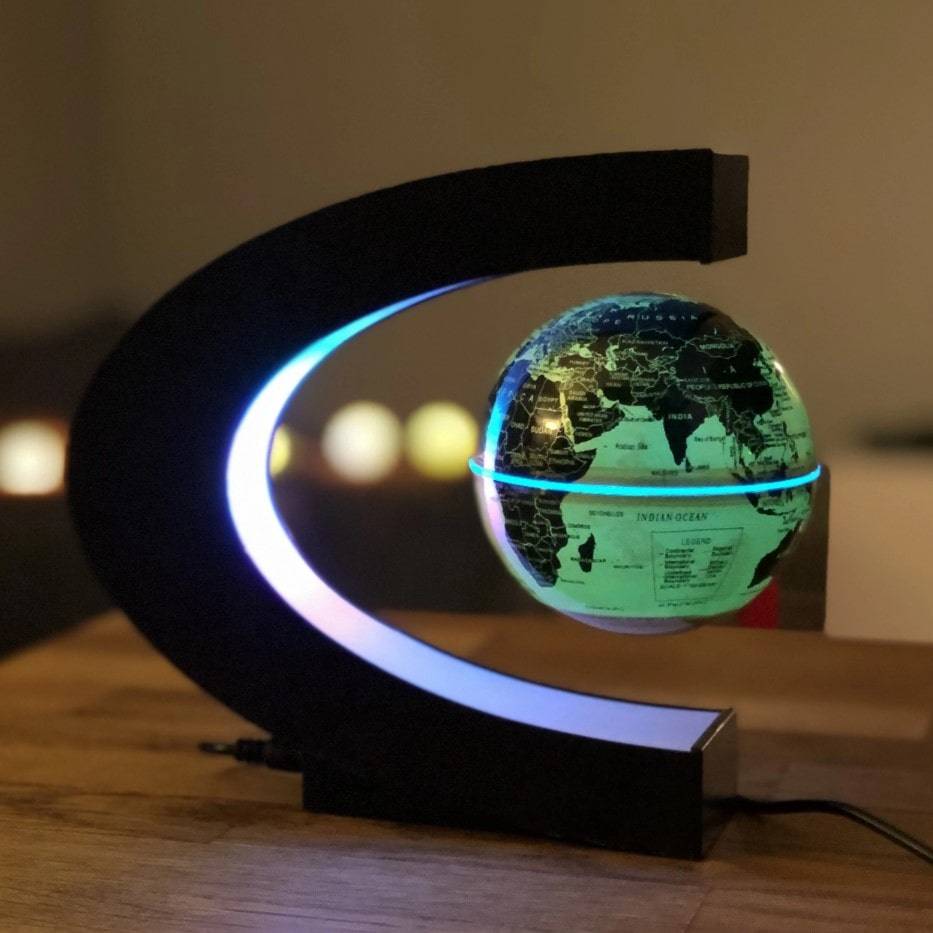 Magnetic Levitating Globe Astrolight Home Goods Color : Yellow|Blue|Black Magnetic Levitating Globe Astrolight Home Goods Color : Yellow|Blue|Black