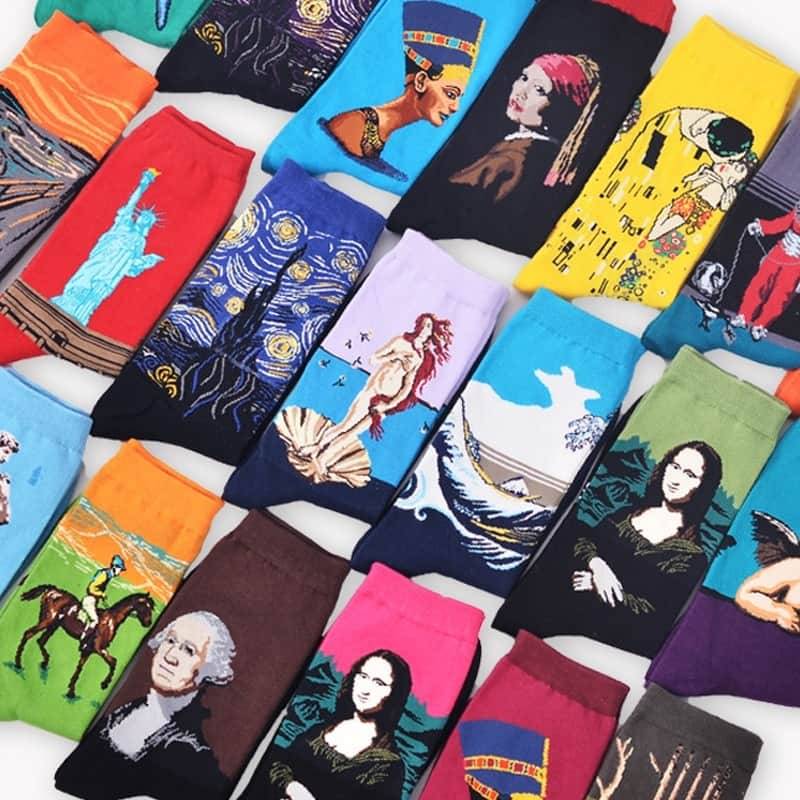 Casual Famous Painting Cotton Socks Accessories Design : Style 1|Style 2|Style 3|Style 4|Style 5|Style 6|Style 7|Style 8|Style 9|Style 10|Style 11|Style 12|Style 13|Style 14|Style 15|Style 16|Style 17|Style 18 Casual Famous Painting Cotton Socks Accessories Design : Style 1|Style 2|Style 3|Style 4|Style 5|Style 6|Style 7|Style 8|Style 9|Style 10|Style 11|Style 12|Style 13|Style 14|Style 15|Style 16|Style 17|Style 18