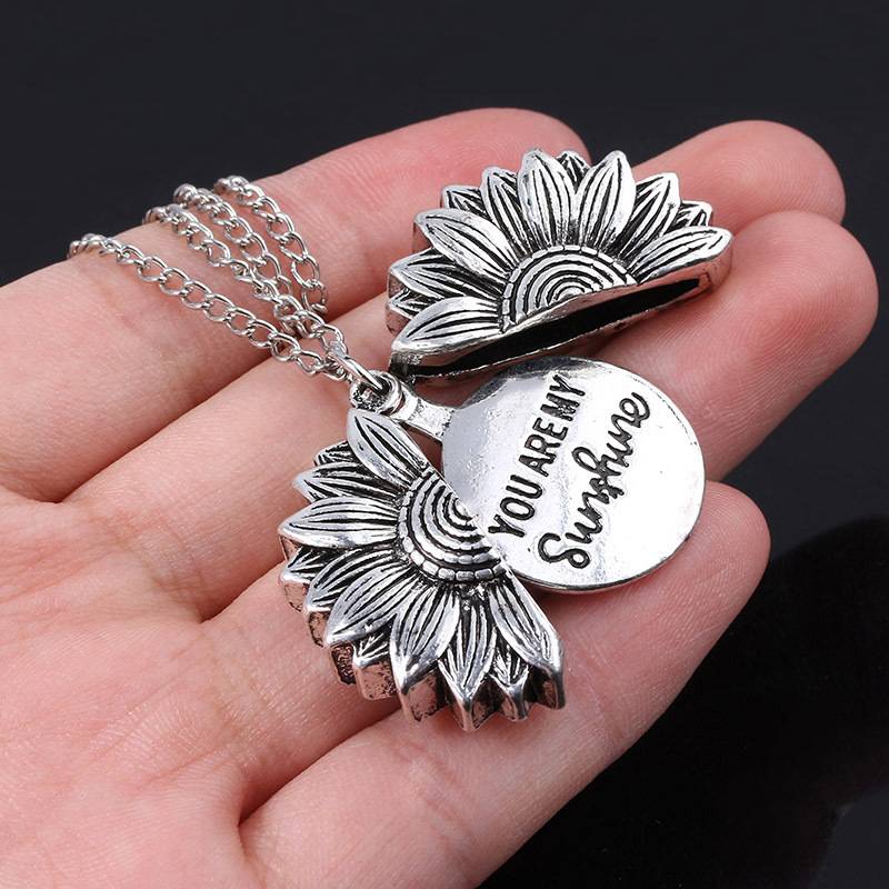 You Are My Sunshine Sunflower Pendant Necklace Jewelry Color : Gold|Silver|Rose Gold You Are My Sunshine Sunflower Pendant Necklace Jewelry Color : Gold|Silver|Rose Gold