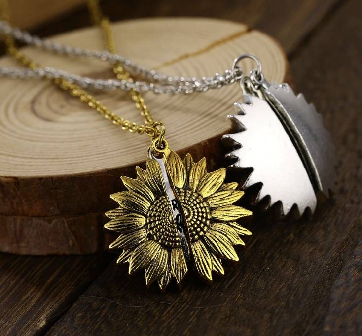 You Are My Sunshine Sunflower Pendant Necklace Jewelry Color : Gold|Silver|Rose Gold You Are My Sunshine Sunflower Pendant Necklace Jewelry Color : Gold|Silver|Rose Gold