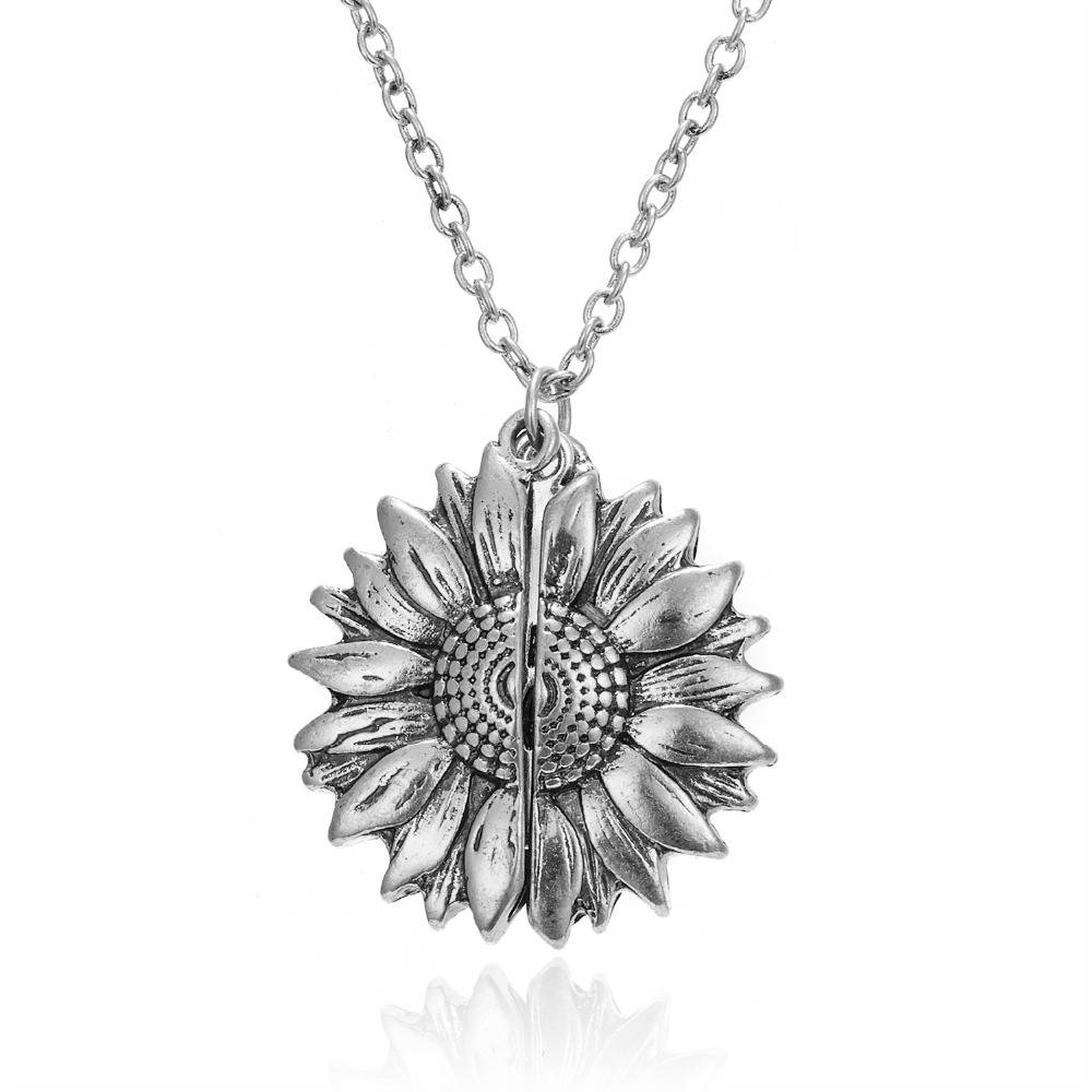 You Are My Sunshine Sunflower Pendant Necklace Jewelry Color : Gold|Silver|Rose Gold You Are My Sunshine Sunflower Pendant Necklace Jewelry Color : Gold|Silver|Rose Gold