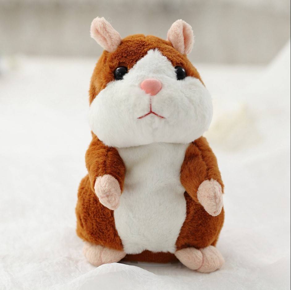 Cute Repeating Talking Plush Hamster Toys Color: Coffee Cute Repeating Talking Plush Hamster Toys Color: Coffee