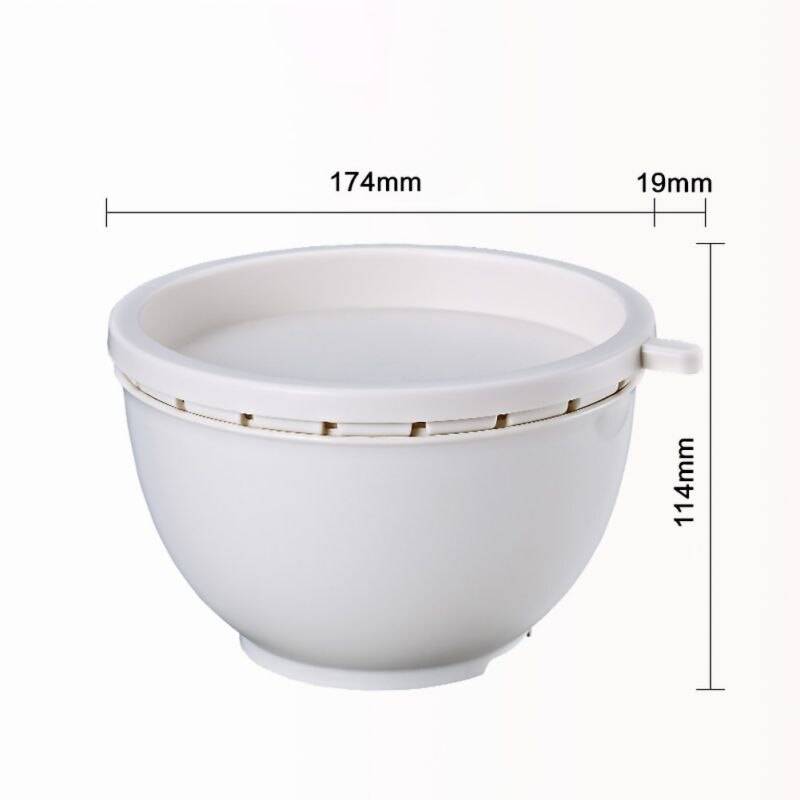Multifunctional Drain and Cutting Bowl Home Goods Color : White Multifunctional Drain and Cutting Bowl Home Goods Color : White