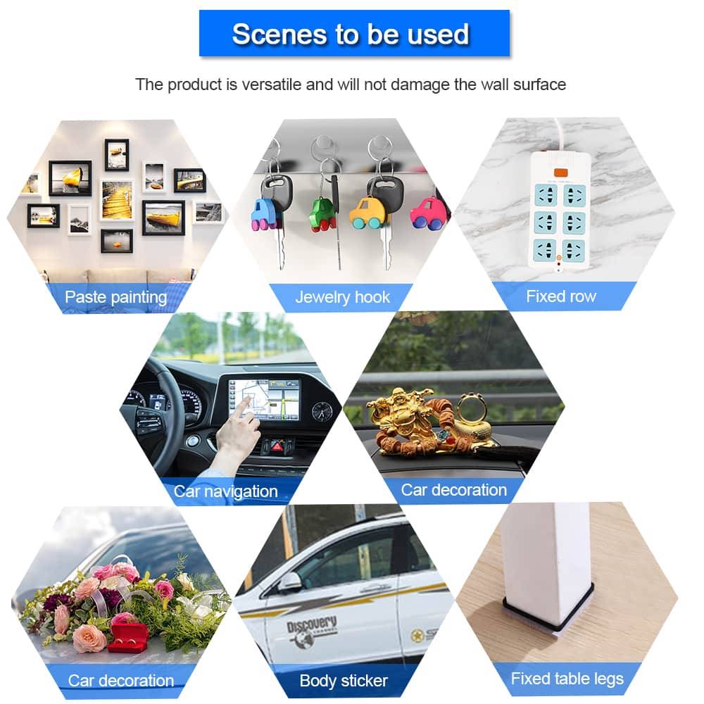 Adhesive Double-Sided Traceless Nano Tape Home Goods Width : 30 mm Adhesive Double-Sided Traceless Nano Tape Home Goods Width : 30 mm