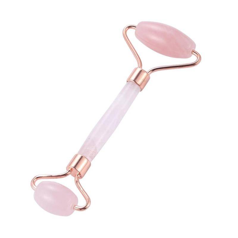 Jade Face Double Head Roller Home Goods Color : Pink|Green Jade Face Double Head Roller Home Goods Color : Pink|Green