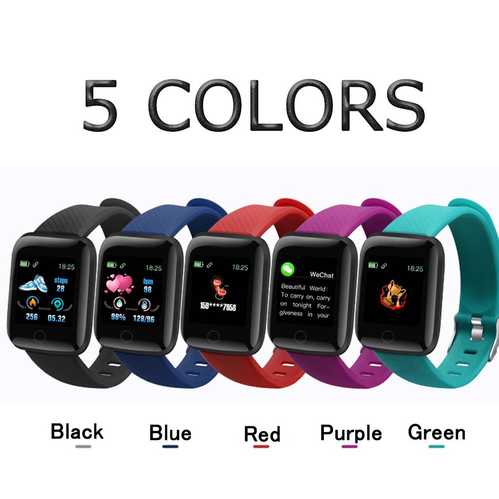 Waterproof Sports Smart Watches Accessories Color : Black|Blue|Green|Red|Purple Waterproof Sports Smart Watches Accessories Color : Black|Blue|Green|Red|Purple