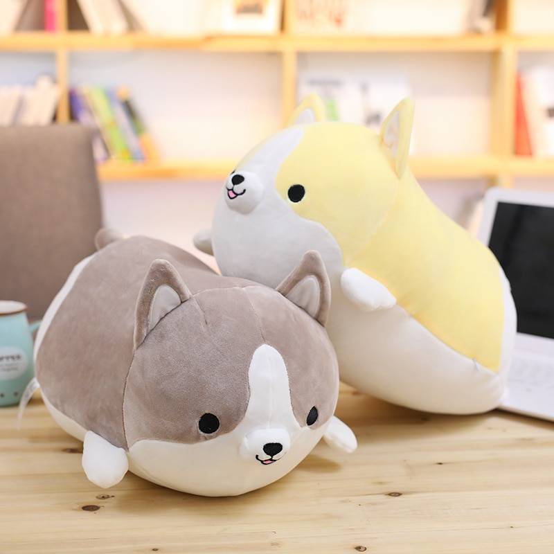 Cute Corgi Plush Pillow Toys Color : Gray Cute Corgi Plush Pillow Toys Color : Gray