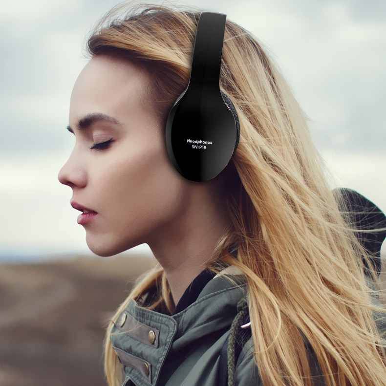 Wireless Foldable Gaming Headphones Consumer Electronics Color : Red|White|Black Wireless Foldable Gaming Headphones Consumer Electronics Color : Red|White|Black