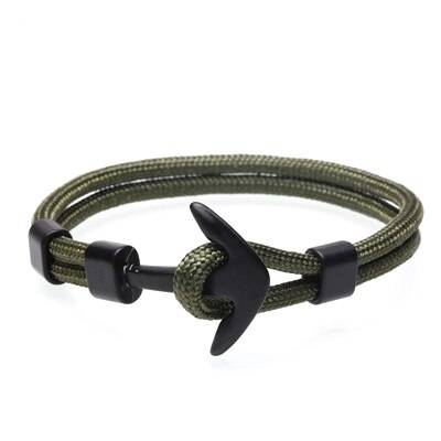 Survival Rope Bracelet Jewelry Color: Green Survival Rope Bracelet Jewelry Color: Green