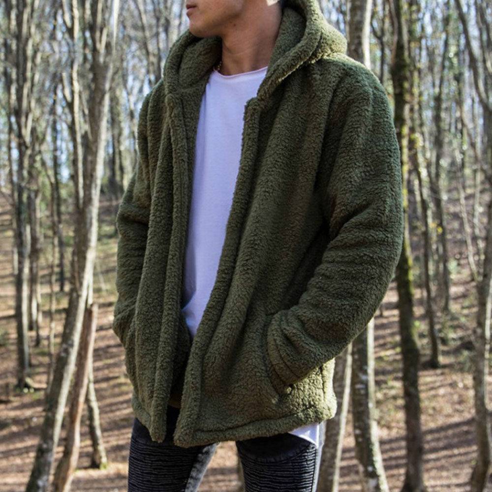 Trendy Warm Plush Men Hoodies Apparel Color : Black|Blue|Green|White Trendy Warm Plush Men Hoodies Apparel Color : Black|Blue|Green|White