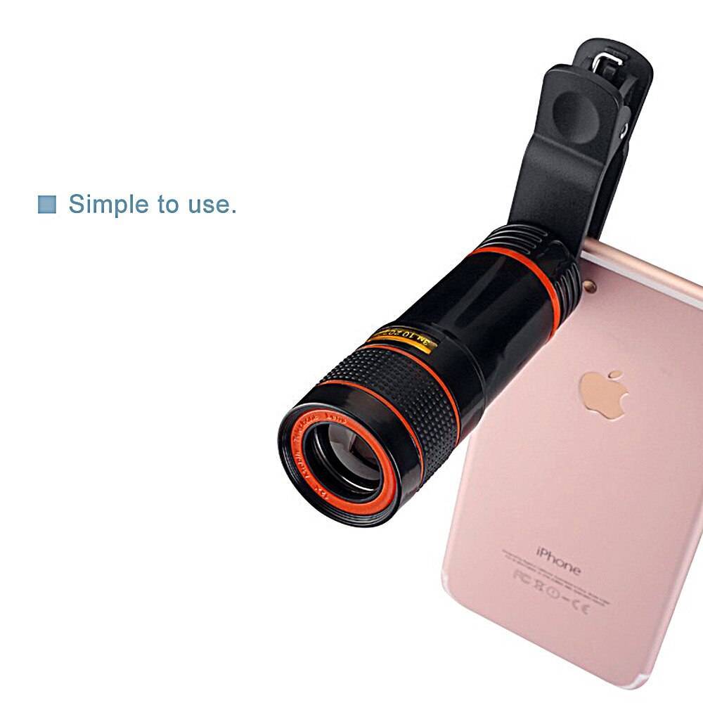 Mobile Phone Camera Lens 12X Zoom Best Sellers Phone Accessories Color : Black Mobile Phone Camera Lens 12X Zoom Best Sellers Phone Accessories Color : Black