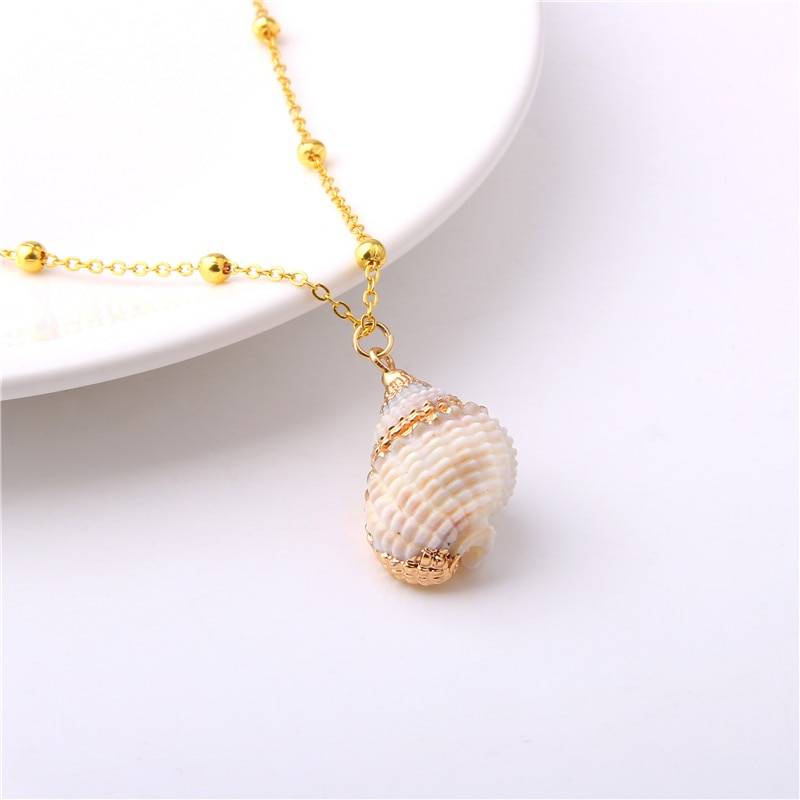 Boho Conch Shell Necklace Jewelry Color : Golden Boho Conch Shell Necklace Jewelry Color : Golden