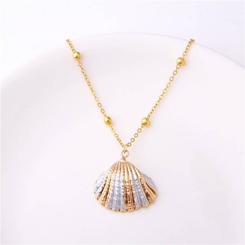 Boho Conch Shell Necklace Jewelry Color : Golden Boho Conch Shell Necklace Jewelry Color : Golden