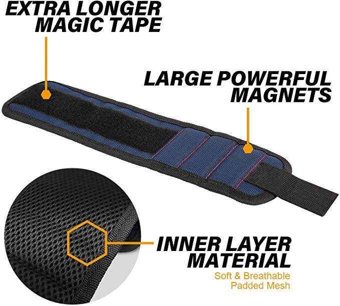 Magnetic Wrist Band Best Sellers Home Goods Color : Red|Dark blue|Black|Blue Magnetic Wrist Band Best Sellers Home Goods Color : Red|Dark blue|Black|Blue