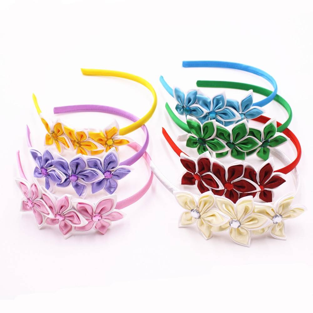 Fashion Floral Silky Girl's Headband