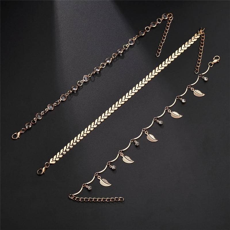 Women's Fashion Anklets Set