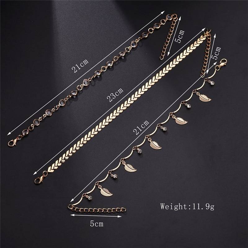 Women's Fashion Anklets Set