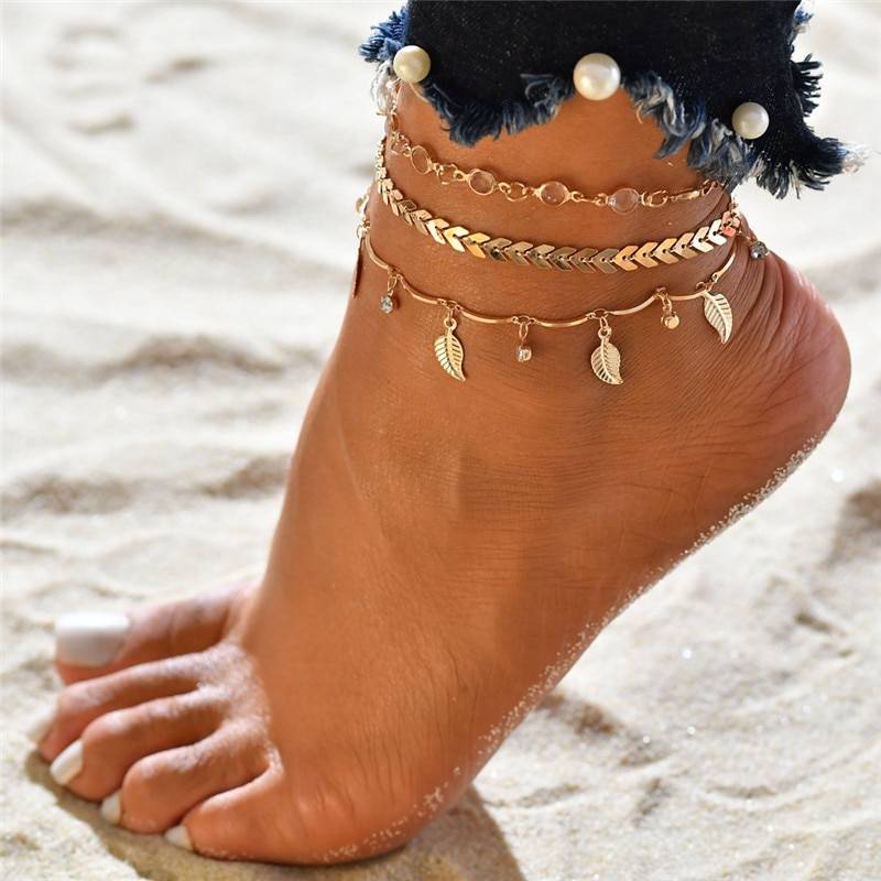 Women's Fashion Anklets Set