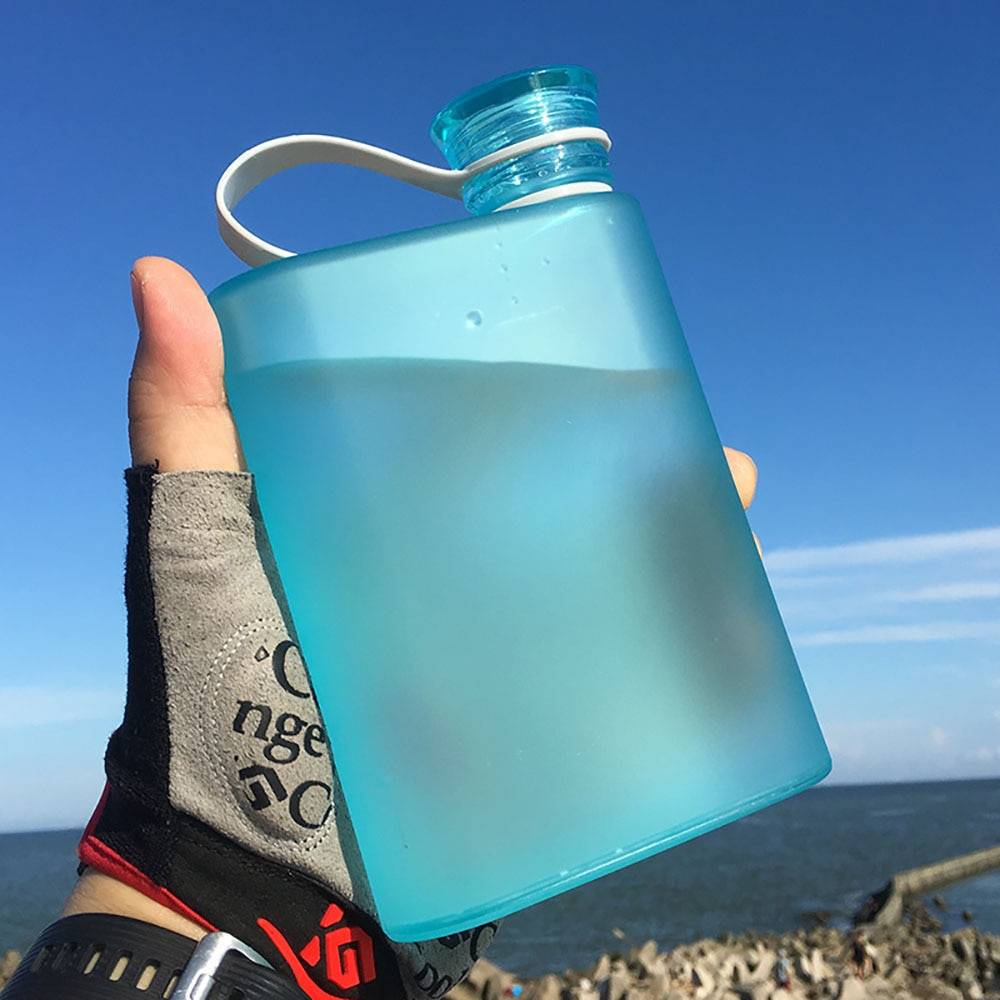 380ml Flat Water Flask for Handbag/Purse/Pocket