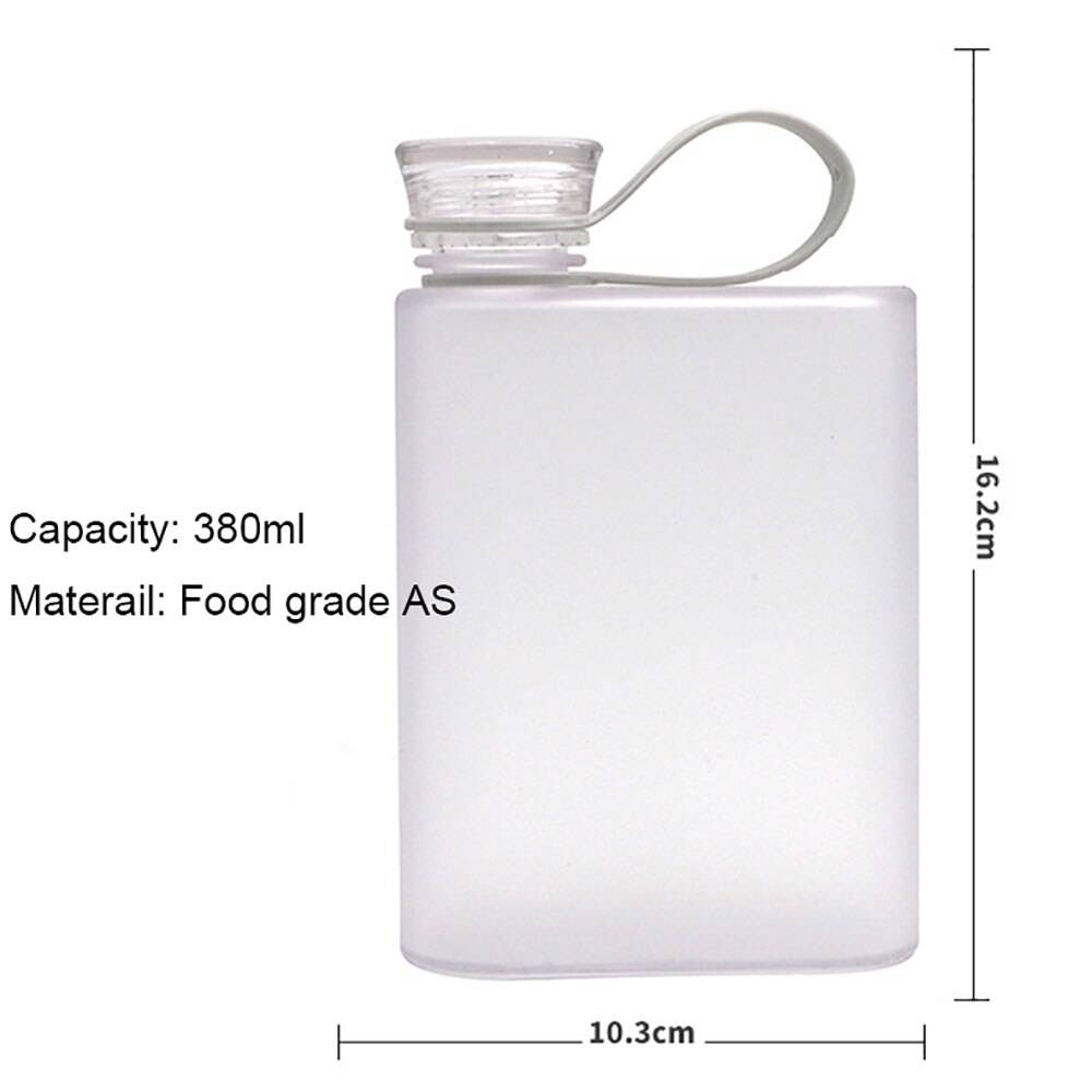 380ml Flat Water Flask for Handbag/Purse/Pocket