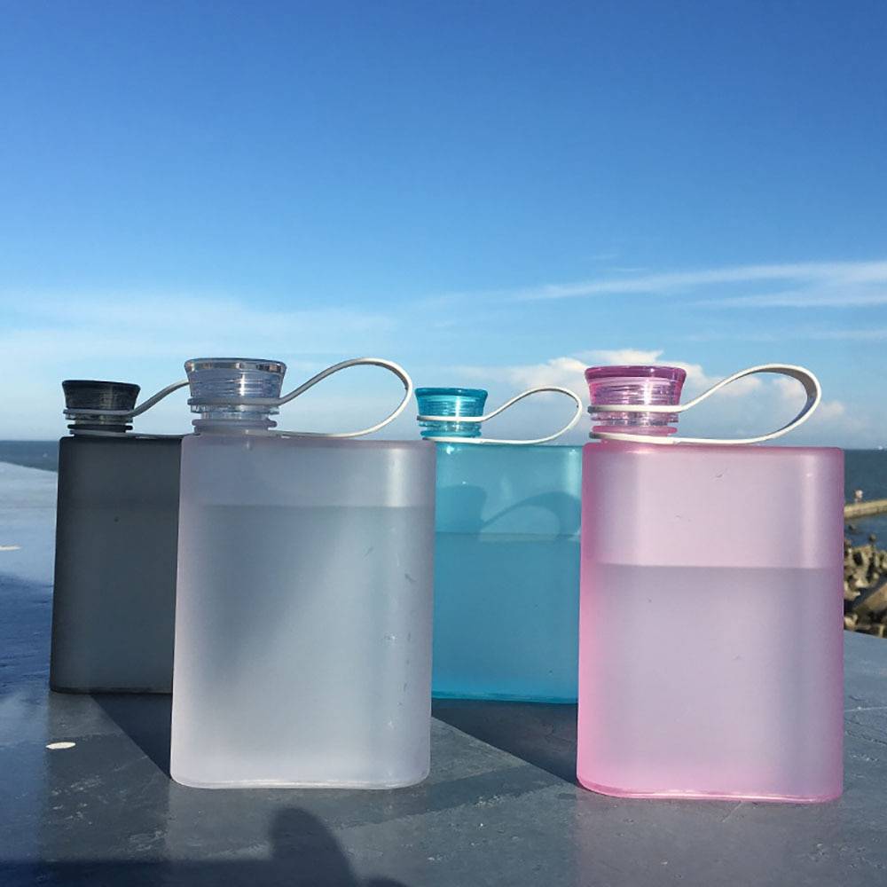 380ml Flat Water Flask for Handbag/Purse/Pocket