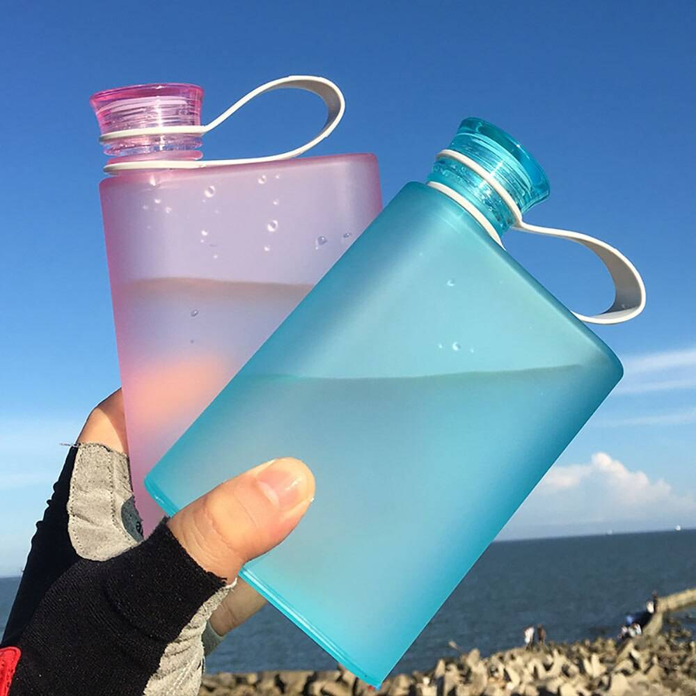 380ml Flat Water Flask for Handbag/Purse/Pocket