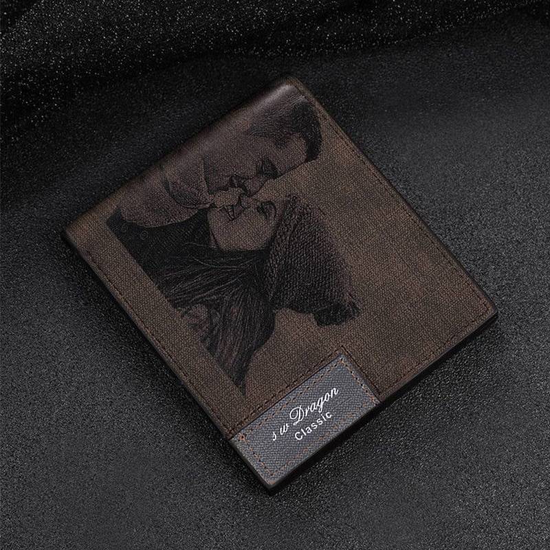 Men's Custom Inscription Photo Engraved Wallet Gifts For Him Color : Light Brown|Dark brown|Gray|Black Men's Custom Inscription Photo Engraved Wallet Gifts For Him Color : Light Brown|Dark brown|Gray|Black